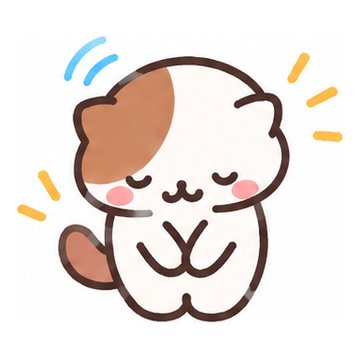 ていねいにおじぎをするねこ